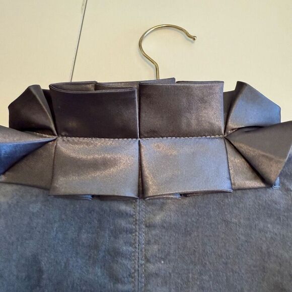 White House Black Market Silver Velvet/Satin Jacket Sz 8 Victorian, Castlecore - Picture 6 of 16